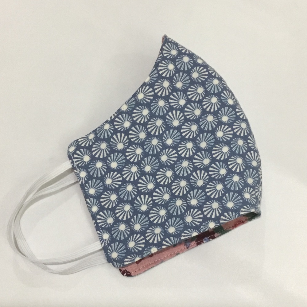 Adult face mask handmade floral reversible mask - Picture 4 of 4